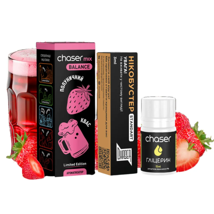 Набір для самозамісу CHASER Mix 30 мл зі смаком Полуничного квасу